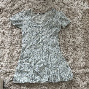 Brandy Melville Blue Floral Lara Dress